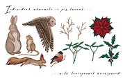 CHRISTMAS FOREST - patterns & motifs, an Animal Illustration by Liiafis (Thumbnail 10 of 15)