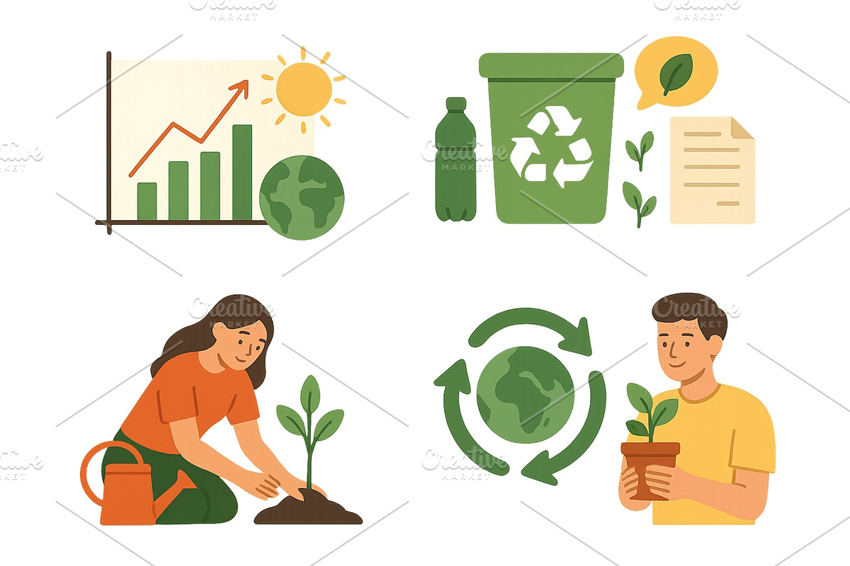 Illustration depicting environmental, an Illustration by ZinetroN