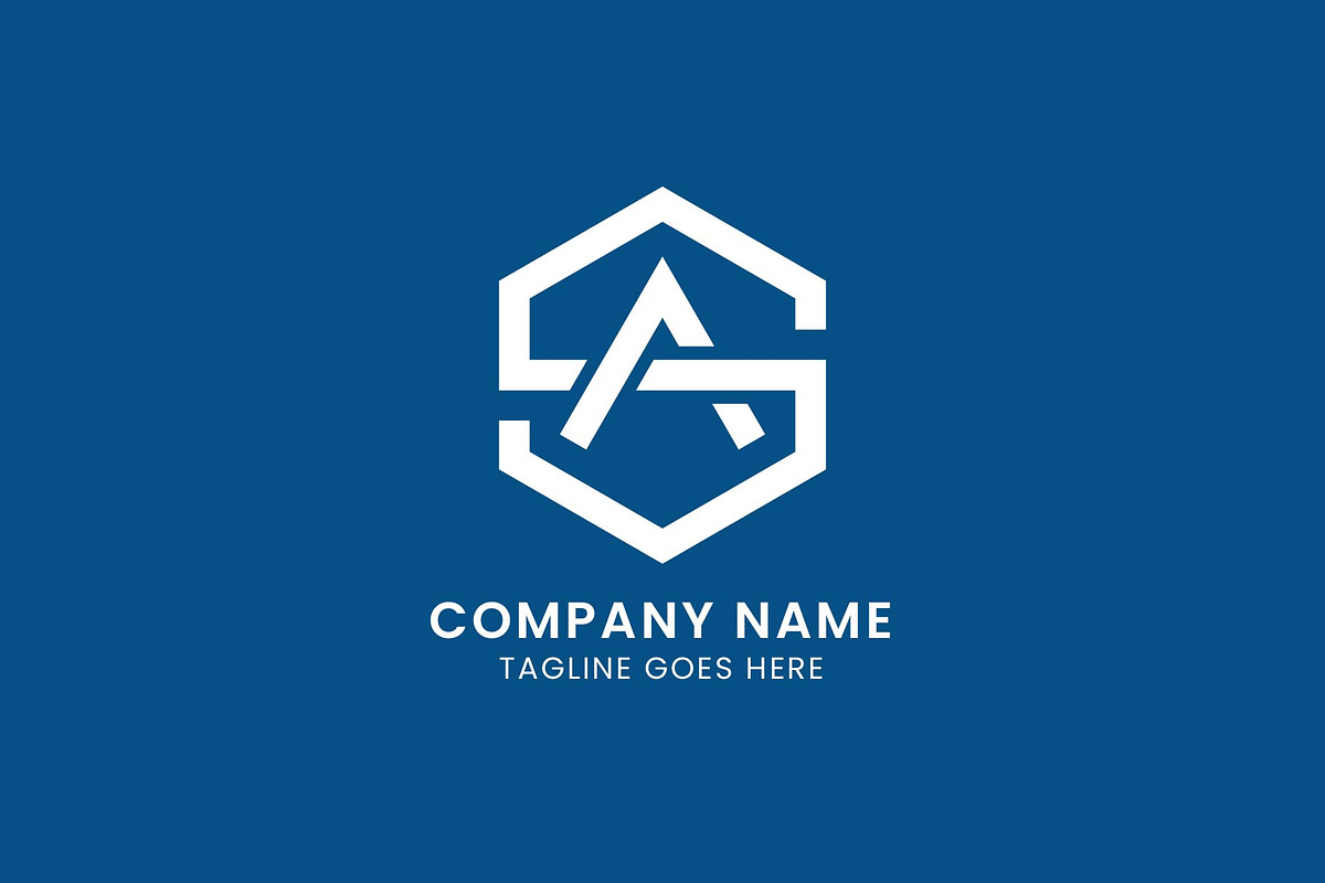 Letter SA Monogram Logo Template, a Branding & Logo Template by Evloxx Studio (Photo 2 of 2)