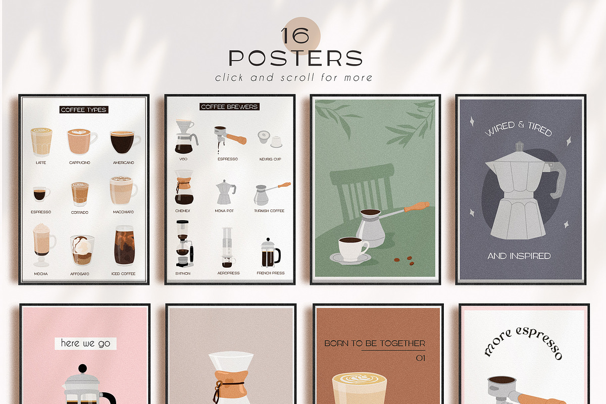 Coffee Lover - Art Posters & Clipart, a Decorative Illustration by millering (Photo 5 of 11)