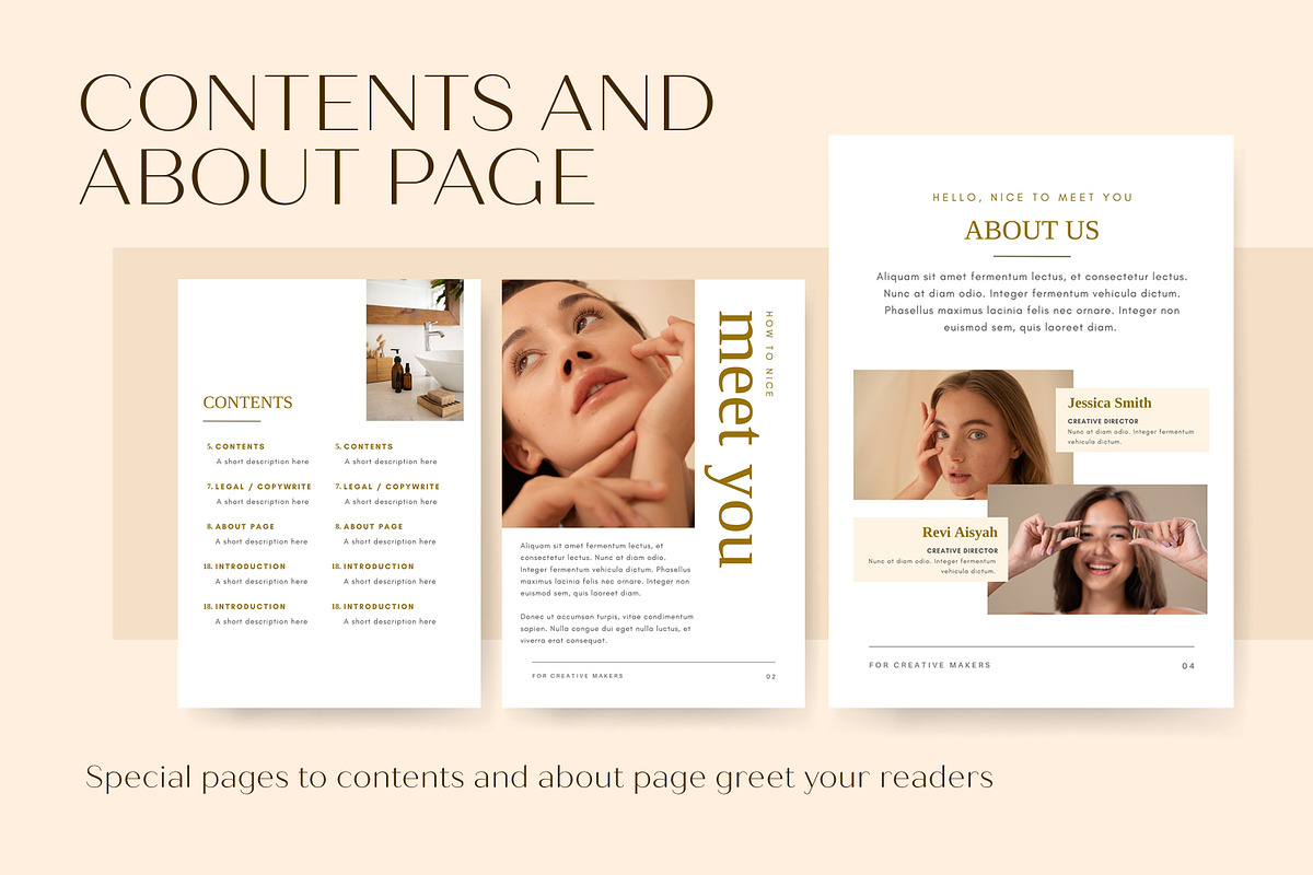 E-book Beauty Skincare - Canva, a Brochure Template by Azruca (Photo 5 of 12)