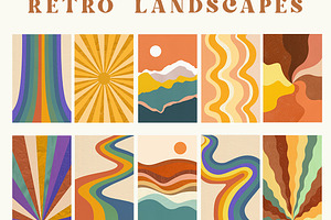 Retro Vibes Abstract Paper