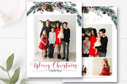 Merry Christmas Photo Card PSD, a Card Template by By Stephanie Design (Thumbnail 6 of 7)