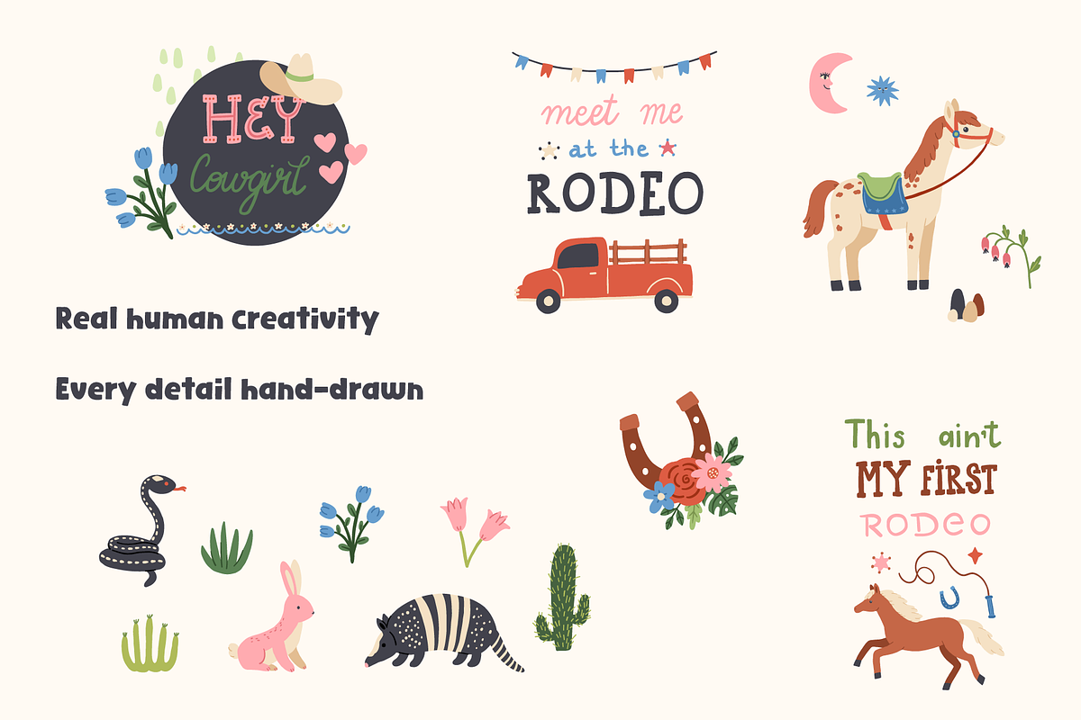 Sweet Western Collection. Vector, an Object Illustration by Digitaliya (Photo 9 of 10)