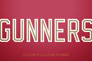 OUTLINE 99 FONT FAMILY (8 FONTS), a Font by Alphabet Agency (Thumbnail 5 of 7)