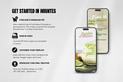 Matcha Cafe Instagram Bundle, a Social Media Template by CreativeTempHub (Thumbnail 8 of 8)