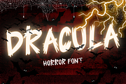 Dracula is a cool Halloween font, a Sans Serif Font by Brown Cupple (Thumbnail 1 of 7)