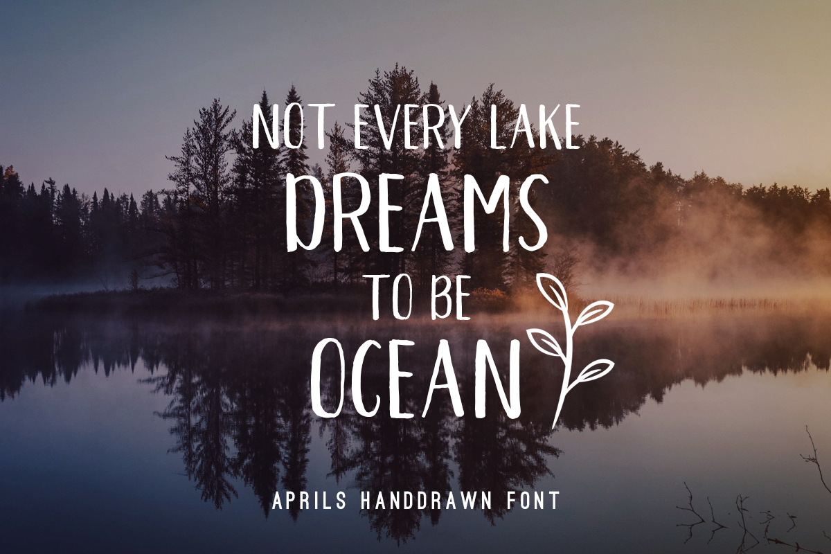 Aprils Sans Handdrawn Font preview 5