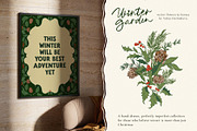 Winter Garden vector flowers frames, an Object Graphic by Yuliya Derbisheva (Thumbnail 2 of 11)