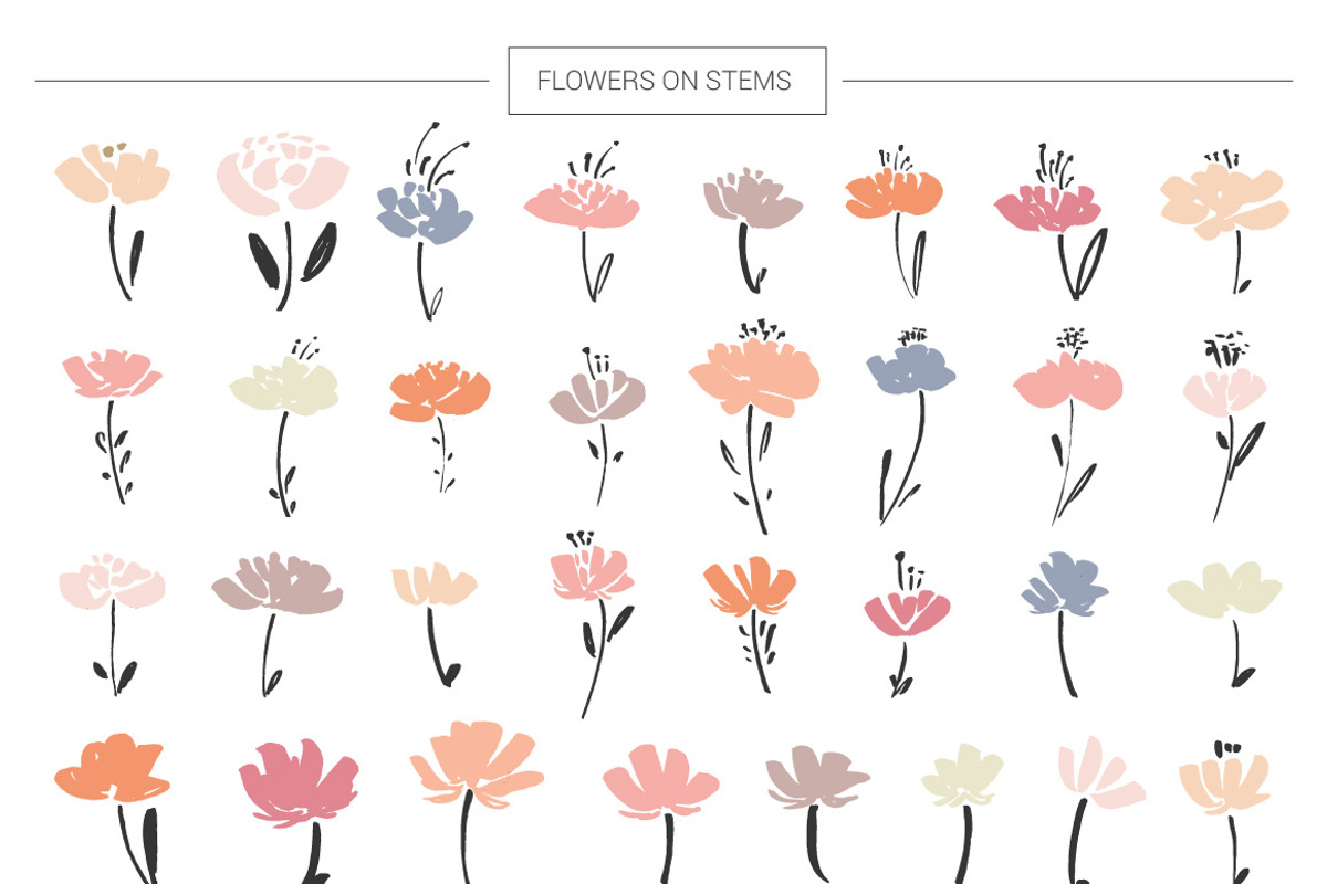 Floral bundle: 1267 elements, an Illustration by Favete Art (Photo 7 of 14)