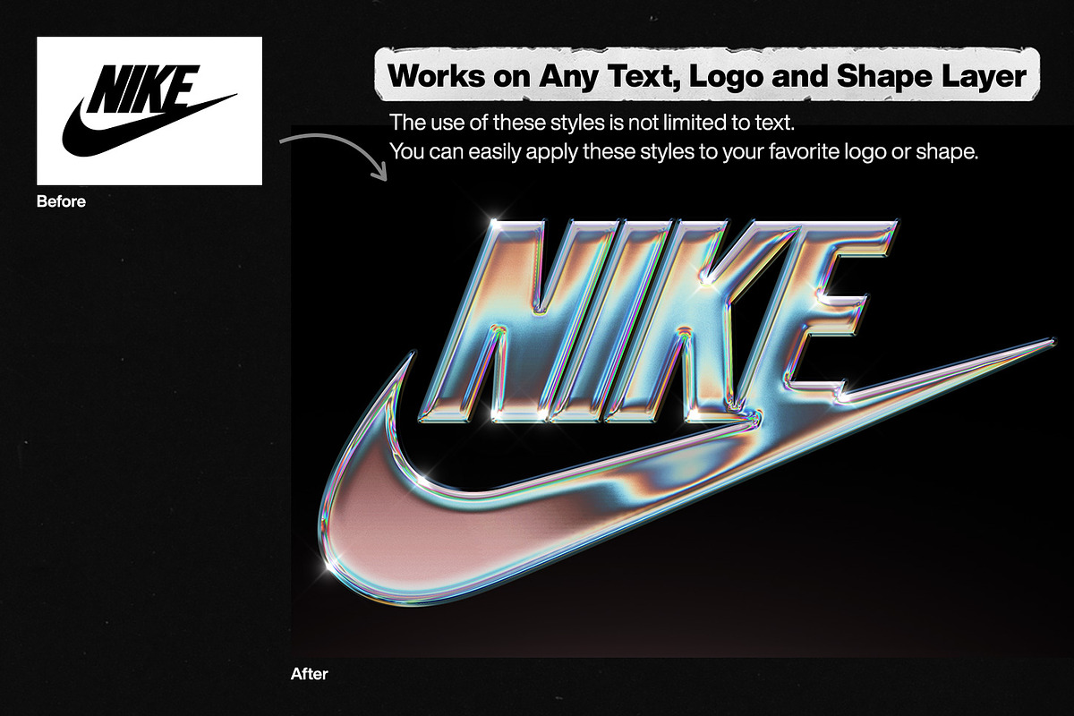 Chrome Text Styles Bundle - 50% OFF, a Layer Style Add-On by Hyperpix Productions (Photo 43 of 47)