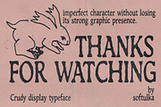 Crudy Typeface, a Sans Serif Font by softulka (Thumbnail 6 of 8)