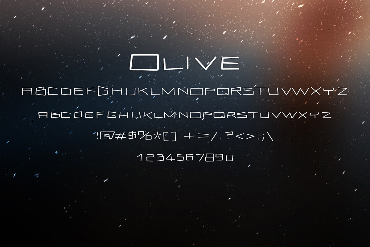 OLIVE font preview 2