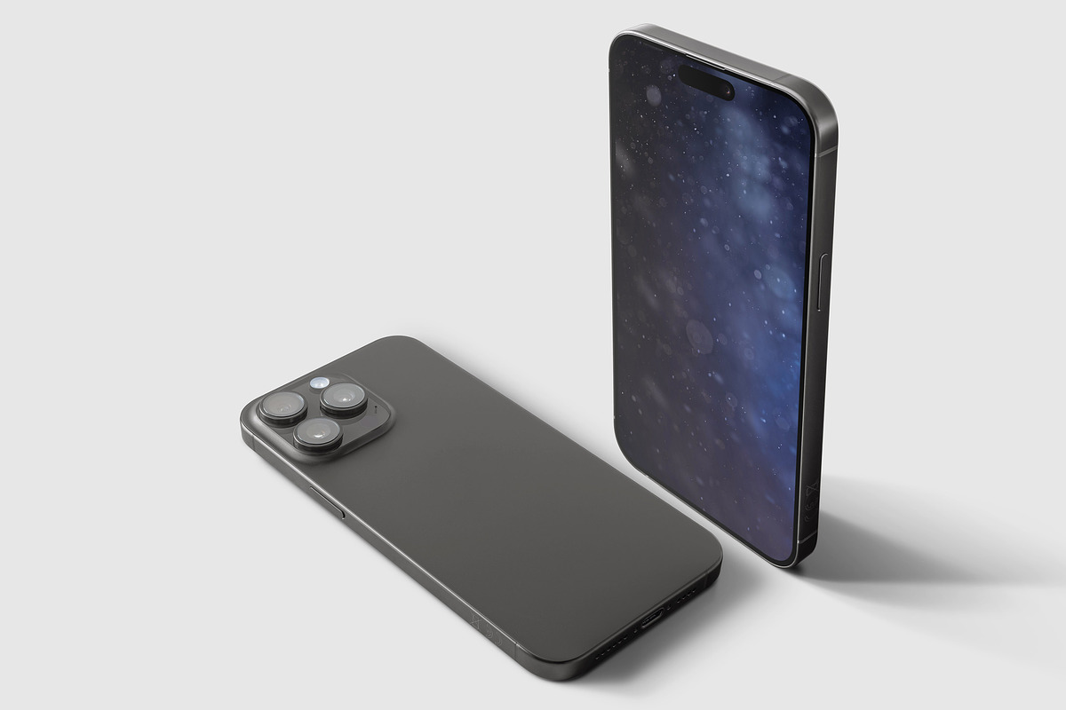 iPhone 15 Pro Max Mockup 6K, an iPhone Mockup by Zabiegala MP (Photo 17 of 24)
