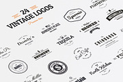 24 Vintage Logos & Badges, a Branding & Logo Template by Design District (Thumbnail 1 of 4)