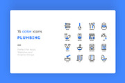 Plumbing | 32 Icons Set, an Outline Icon by Marina Silence (Thumbnail 4 of 17)