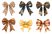 Preppy Fall Bow Clipart PNG, a Seasonal Illustration by designcity5 (Thumbnail 4 of 5)