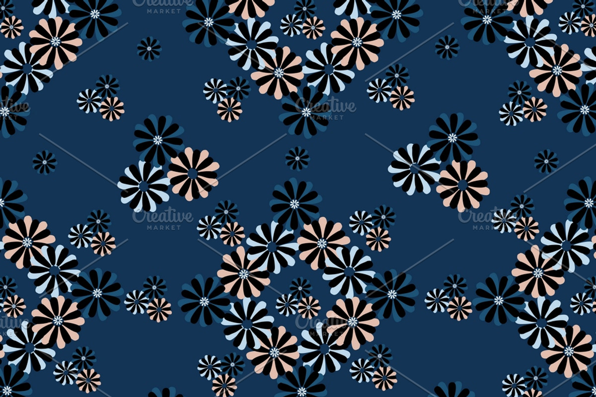 Floral 12 Textile Patterns Bundle, a Pattern Graphic by Aban's World (Photo 9 of 13)