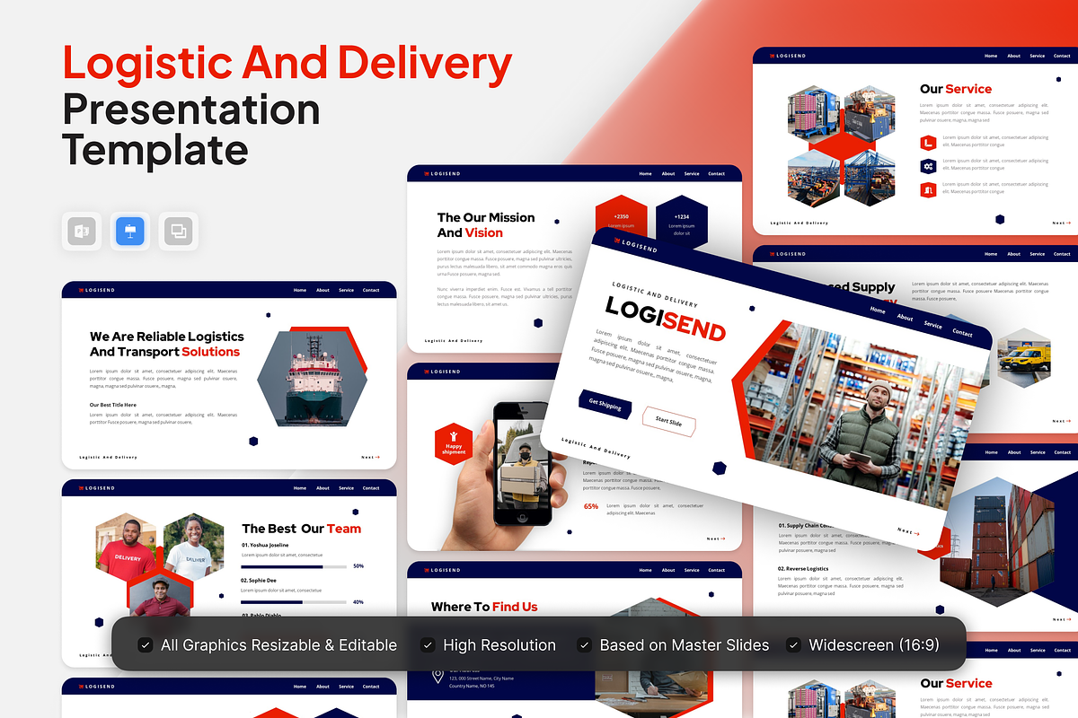 Logistic and Delivery Keynote, a Presentation Template by Annora Studio (Photo 1 of 5)