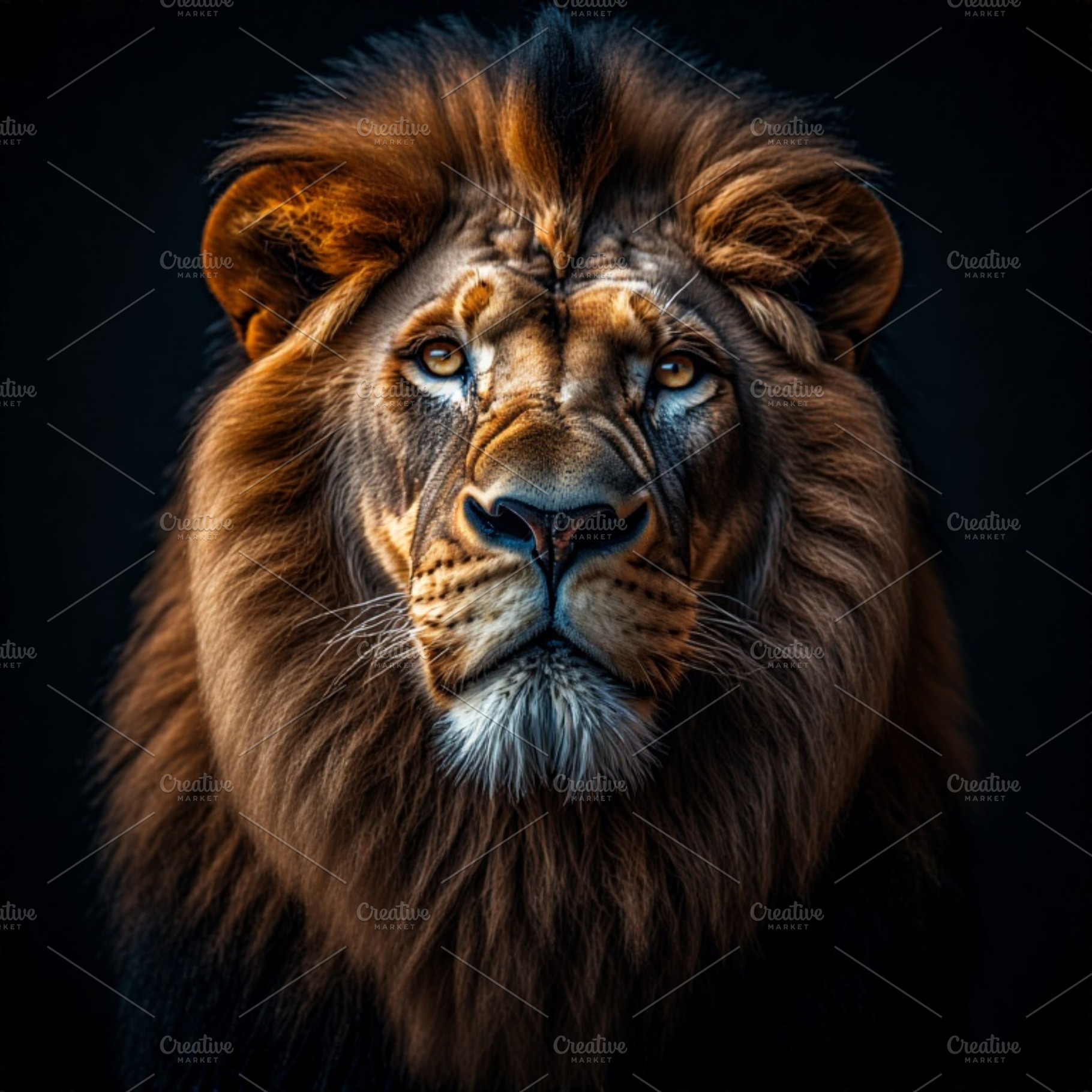 Lion Head still life photograph, an Animal Photo by ComfortQ