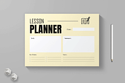Minimal Lesson Planner Template, a Stationery Template by MightyDesign (Thumbnail 1 of 6)