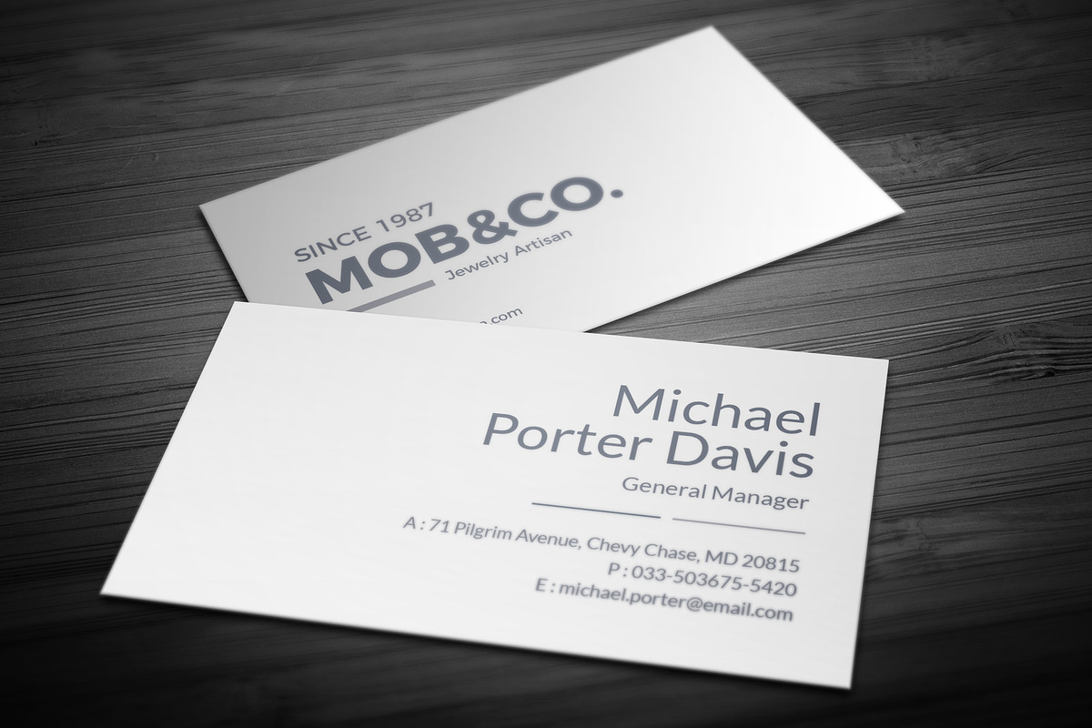 Simpol Business Card, a Business Card Template by Genereux Art