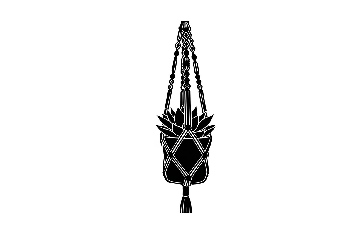 Macrame Plant Hanger Bundle, an Illustration by Creativeshirt (Photo 15 of 31)