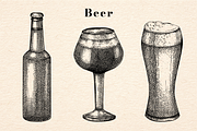 Drinks & Cocktail Menu Illustrations, a Food Illustration by Yevheniia (Thumbnail 4 of 14)