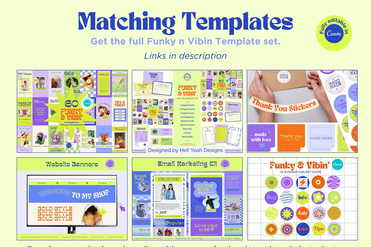 Funky Instagram Carousel Templates, a Social Media Template by Hell Yeah Designs (Photo 10 of 10)