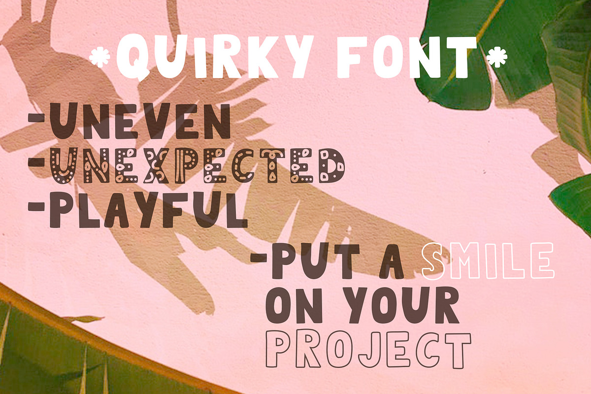 QUIRKY Playful Font Family preview 2