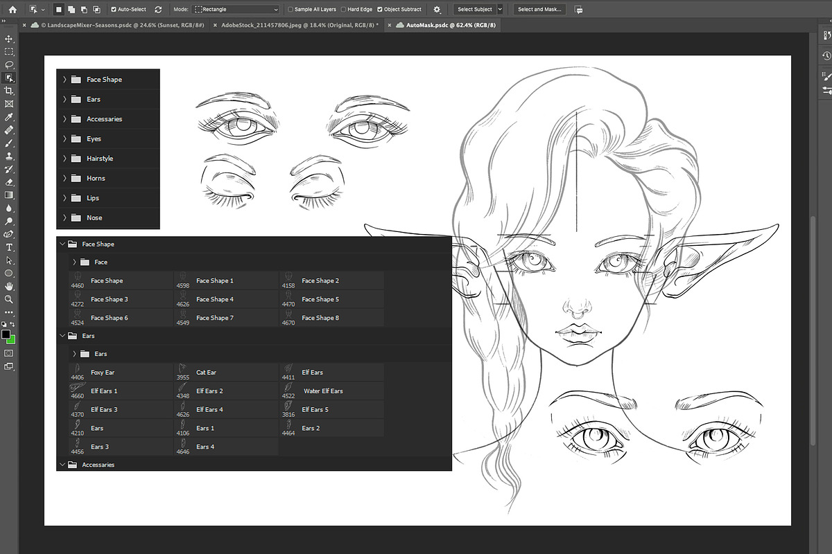 PROCREATE PORTRAIT CREATOR TOOLKIT, a Brush Add-On by AlexandraArt (Photo 14 of 14)