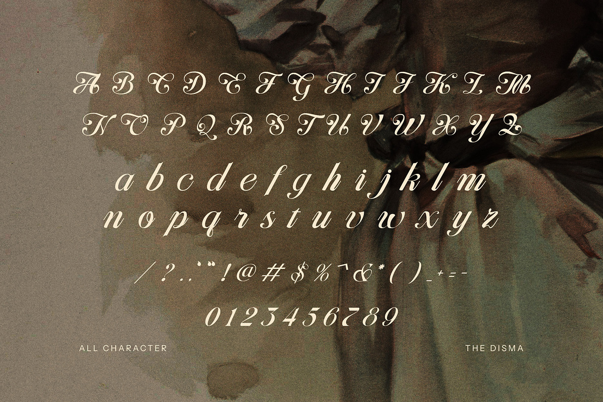 The Disma Calligraphy Script Font, a Script Font by Elegant Font (Photo 9 of 10)