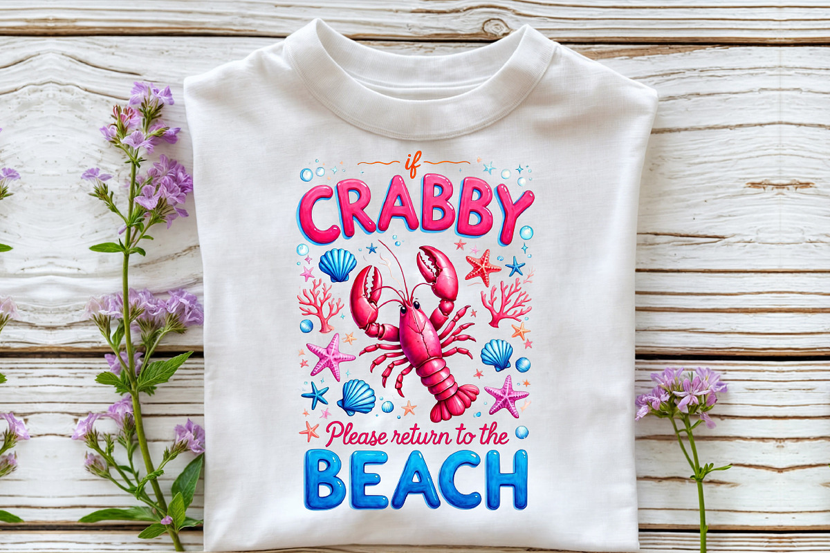 If Crabby Please Return To The Beach, a Seasonal Illustration by Sublimation Artist (Photo 3 of 9)