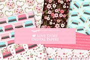 Love Typewriter Pink and Light Blue, an Illustration by Mia's Graphic Design (Thumbnail 7 of 9)