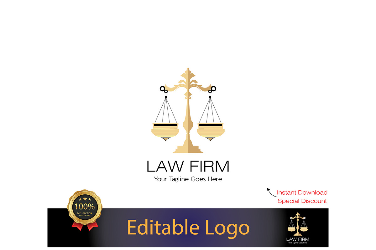 Professional Law Firm Logo Design, a Branding & Logo Template by YUDesignStore (Photo 2 of 6)