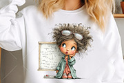 Whimsical Back to School Girl PNG, a Seasonal Illustration by Canvas Craft (Thumbnail 5 of 10)