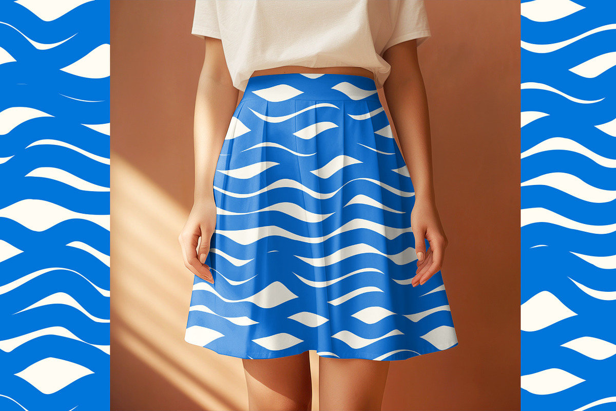 Marine Waves, a Pattern Graphic by MalyskaStudio (Photo 4 of 12)