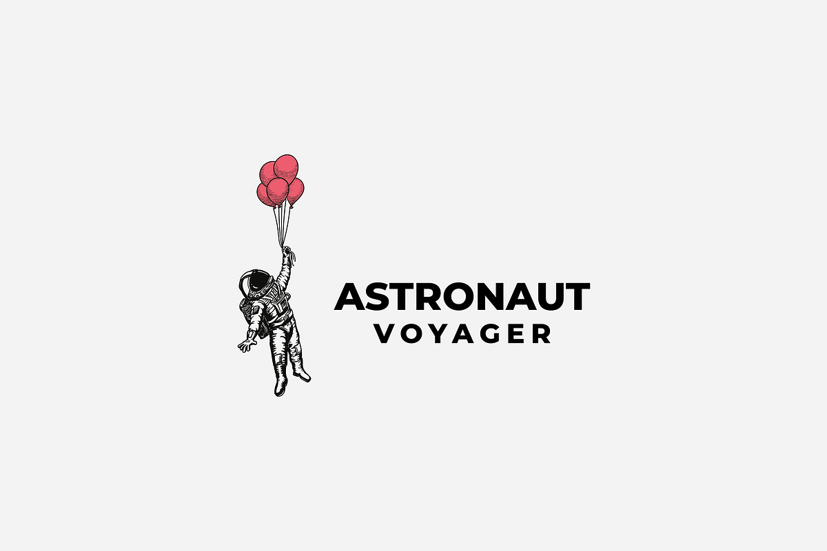 Astronaut Illustration Logo Bundle, a Branding & Logo Template by lineandcircle (Photo 4 of 6)