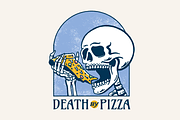 Death by Pizza, a Food Illustration by Mangustudio (Thumbnail 1 of 3)