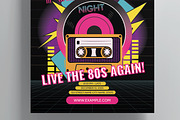 Retro Music Flyer Template, a Flyer Template by MightyDesign (Thumbnail 3 of 8)