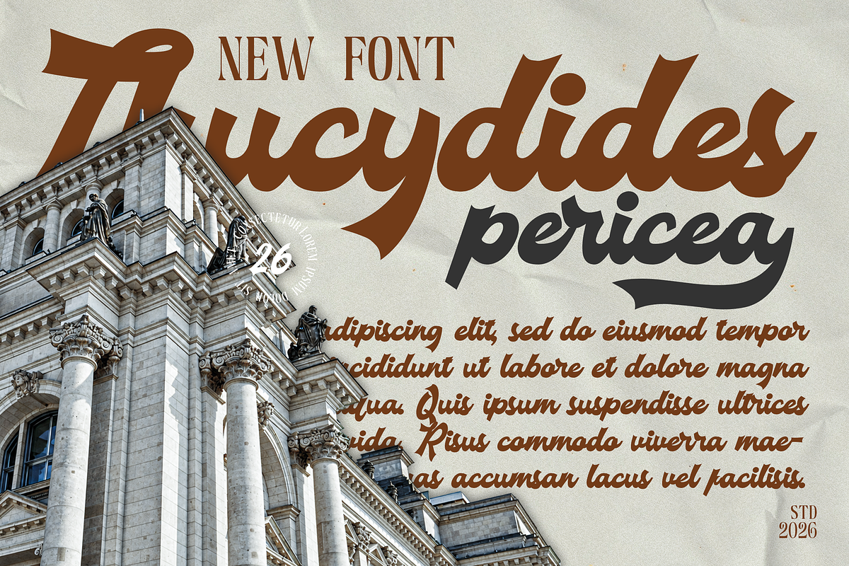 Vintage Fortuin Brush Script Font, a Handwritten Font by Templatiostudio (Photo 5 of 12)