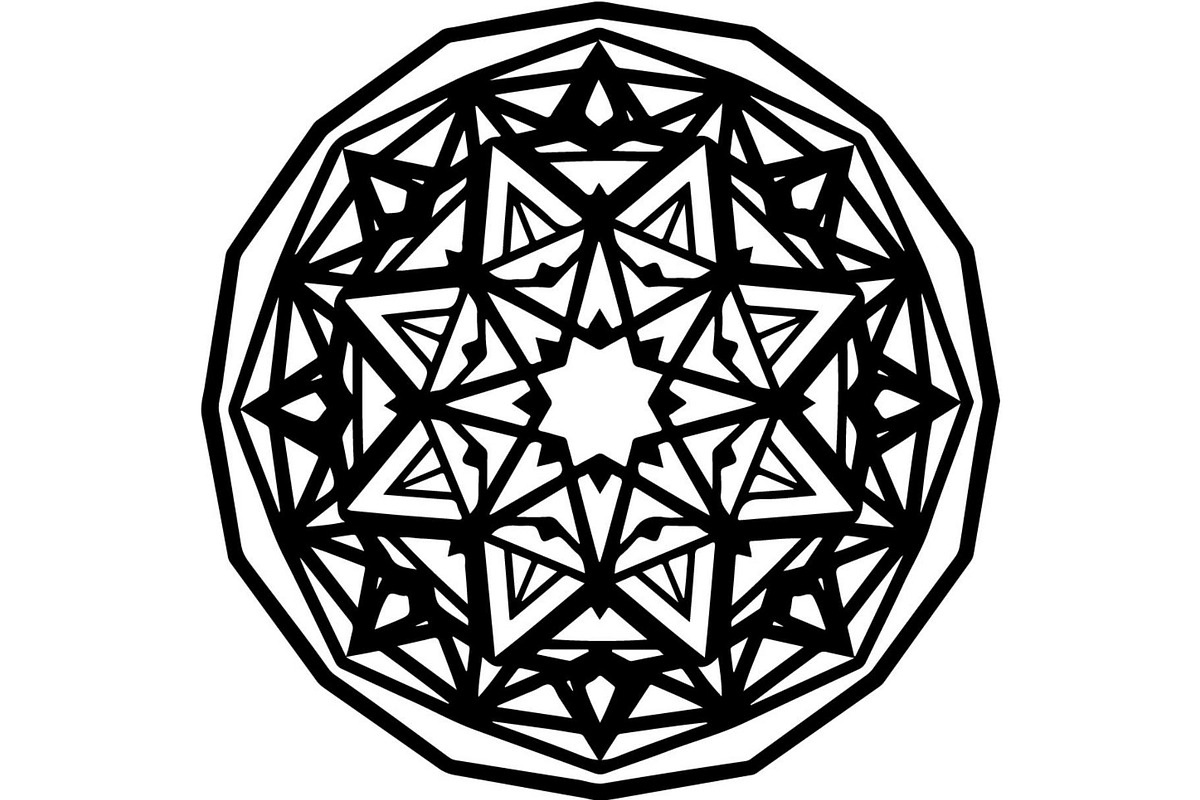Abstract Geometric Mandala, an Object Graphic by Creativeshirt (Photo 17 of 17)