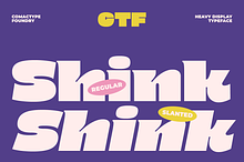 Shink - Heavy Display Typeface