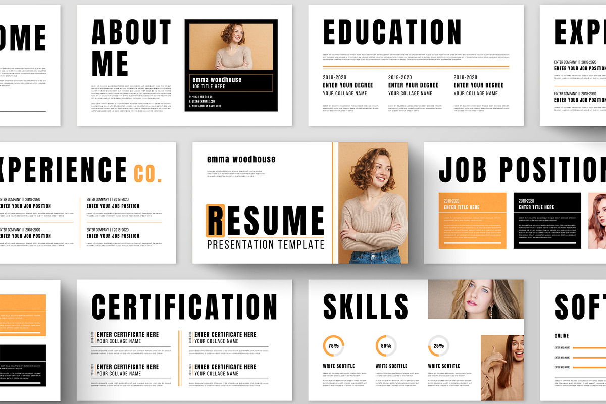 Digital Resume Presentatioan Layout, a Presentation Template by ContestDesign (Photo 1 of 5)