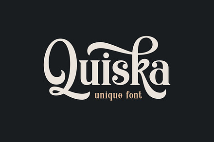 Quiska Unique Font, a Font by Blankids Studio