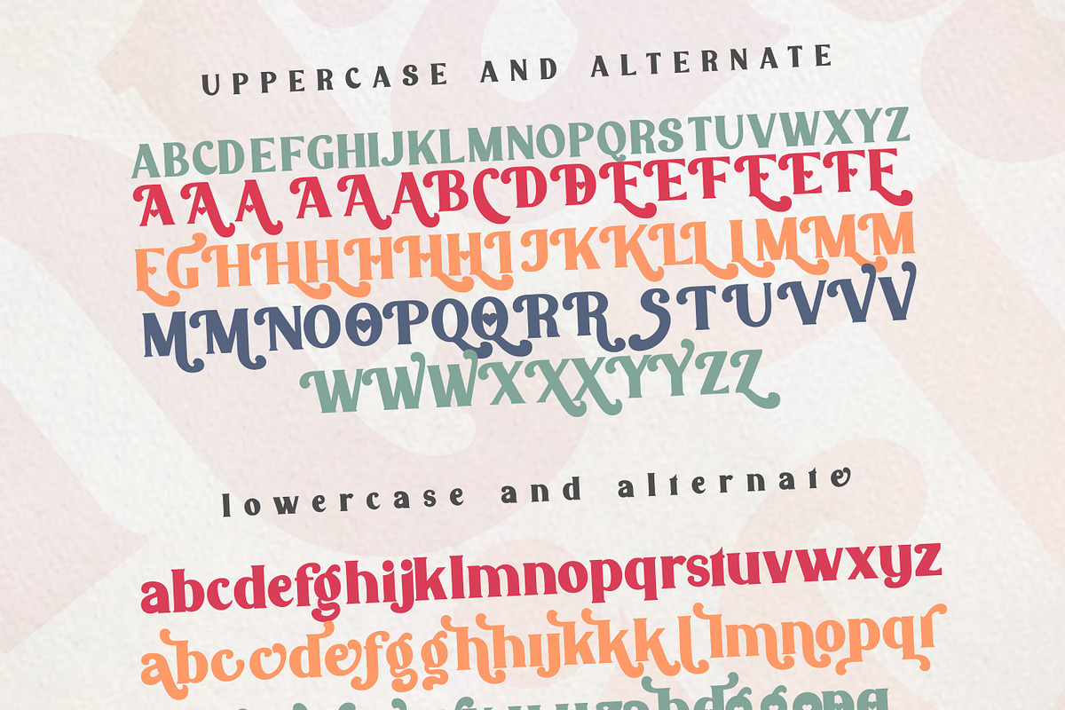 Vintage Thick, a Serif Font by Mini_World (Photo 5 of 11)