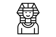 Pharaoh Line Icon, an Icon by Pexelpy (Thumbnail 1 of 2)
