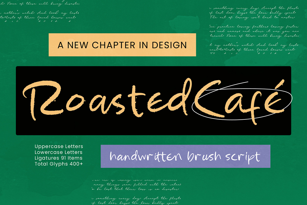 Roasted Cafe Handwritten Brush, a Script Font by stylishtype.co (Photo 1 of 10)