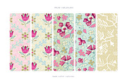 Issa Indian Buta Floral Patterns, a Pattern Graphic by Pink Linen (Thumbnail 2 of 11)