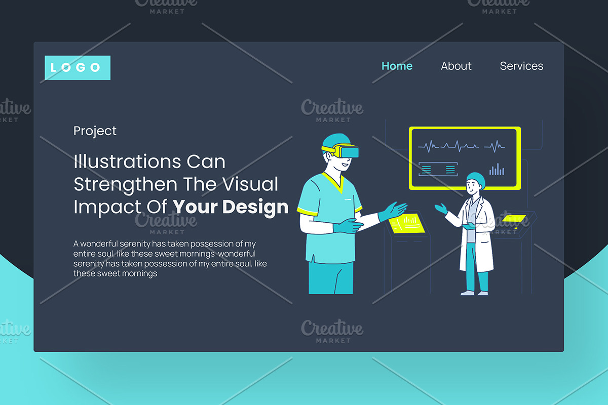Technology Healthcare Illustration, a Technology Illustration by Stock Shape (Photo 4 of 4)
